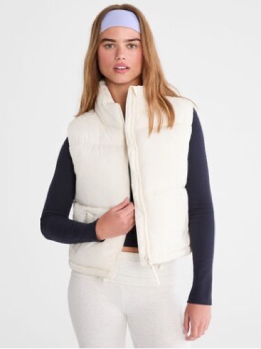 Lightweight Cropped Puffer Vest